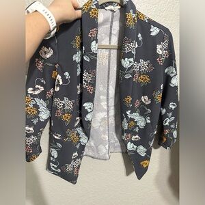 3/4 sleeve blazer